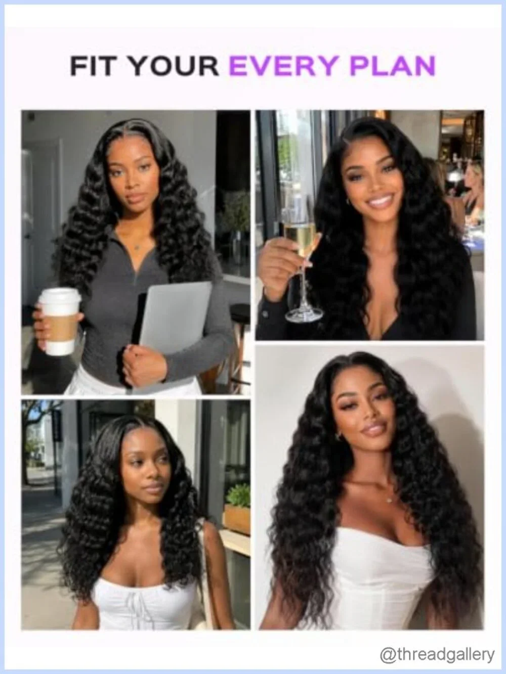 Glueless Pre Plucked Pre Cut Loose Deep Wave 6x5 HD Lace Wig Human Hair 20 Inch